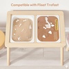 image:imageWoodtoe 2 PCS Dinosaur Sensory Table Inserts DoubleSided Dinosaurs Puzzle for Flisat Trofast 3D Wooden Dinosaur Puzzle Sensory Sand amp Water Table Accessories Science Toys STEM Kits for Kid Age 3