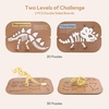image:imageWoodtoe 2 PCS Dinosaur Sensory Table Inserts DoubleSided Dinosaurs Puzzle for Flisat Trofast 3D Wooden Dinosaur Puzzle Sensory Sand amp Water Table Accessories Science Toys STEM Kits for Kid Age 3