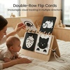 image:imageWoodtoe 2in1 Tummy Time Mirror 0180Adjustable Angle Montessori Baby Toy DoubleSided Design with High Contrast Black amp White Cards Shatterproof Baby Mirror for 018 Months Newborns Infants