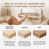 image:imageWoodtoe 3in1 Montessori Mirror with Bar Adjustable Toddler Mirror amp Pull Up Bar Montessori Learning Toy for Baby 618 Months Nursery Mirrors Natural Wood Furniture for Daycare Kids ClassroomSmall Montessori Mirror with Bar
