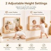 image:imageWoodtoe 3in1 Montessori Mirror with Bar Adjustable Toddler Mirror amp Pull Up Bar Montessori Learning Toy for Baby 618 Months Nursery Mirrors Natural Wood Furniture for Daycare Kids ClassroomMontessori Mirror with Bar