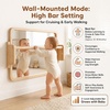 image:imageWoodtoe 3in1 Montessori Mirror with Bar Adjustable Toddler Mirror amp Pull Up Bar Montessori Learning Toy for Baby 618 Months Nursery Mirrors Natural Wood Furniture for Daycare Kids Classroom3in1 Montessori Mirror with Bar
