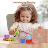 image:imageWoodtoe Large Rainbow Building Blocks for Toddlers 13 16 PCS Jumbo Gem Blocks amp 3 Wooden Shapes Montessori Toys for 1 2 3 Year Old Boy Girl Acrylic Stacking Toy Set 1 2 Year Old Birthday Gifts9 PCS Large Acrylic Blocks Set