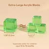 image:imageWoodtoe Large Rainbow Building Blocks for Toddlers 13 16 PCS Jumbo Gem Blocks amp 3 Wooden Shapes Montessori Toys for 1 2 3 Year Old Boy Girl Acrylic Stacking Toy Set 1 2 Year Old Birthday Gifts3 PCS Large Acrylic Blocks
