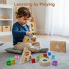 image:imageWoodtoe Large Rainbow Building Blocks for Toddlers 13 16 PCS Jumbo Gem Blocks amp 3 Wooden Shapes Montessori Toys for 1 2 3 Year Old Boy Girl Acrylic Stacking Toy Set 1 2 Year Old Birthday Gifts16 PCS Large Acrylic Blocks Set