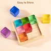image:imageWoodtoe Large Rainbow Building Blocks for Toddlers 13 16 PCS Jumbo Gem Blocks amp 3 Wooden Shapes Montessori Toys for 1 2 3 Year Old Boy Girl Acrylic Stacking Toy Set 1 2 Year Old Birthday Gifts9 PCS Large Acrylic Blocks Set