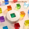 image:imageWoodtoe Large Rainbow Building Blocks for Toddlers 13 16 PCS Jumbo Gem Blocks amp 3 Wooden Shapes Montessori Toys for 1 2 3 Year Old Boy Girl Acrylic Stacking Toy Set 1 2 Year Old Birthday Gifts16 PCS Large Acrylic Blocks Set