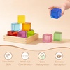 image:imageWoodtoe Large Rainbow Building Blocks for Toddlers 13 16 PCS Jumbo Gem Blocks amp 3 Wooden Shapes Montessori Toys for 1 2 3 Year Old Boy Girl Acrylic Stacking Toy Set 1 2 Year Old Birthday Gifts9 PCS Large Acrylic Blocks Set