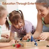 image:imageWoodtoe Montessori Lock and Key Toy Set for Kids Educational Lock Set Keys Wooden Montessori Materials for 3 4 5 6 Year Old Preschool Home Classroom STEM Learning Birthday Toy Gift for Toddlers 363in1 Busy Board with LED Light Switch