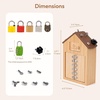 image:imageWoodtoe Montessori Lock and Key Toy Set for Kids Educational Lock Set Keys Wooden Montessori Materials for 3 4 5 6 Year Old Preschool Home Classroom STEM Learning Birthday Toy Gift for Toddlers 36Lock and Keys with Screwdriver