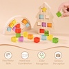 image:imageWoodtoe Rainbow Building Blocks for Toddlers 24 PCS Acrylic Gem Cubes Stacking Blocks Montessori Stacking Toy for 3 4 5 6 Year Old Educational STEM Creative Sensory Toy Gifts for Kids Boys GirlsRainbow and Tree Frame Blocks Set