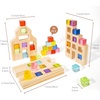 image:imageWoodtoe Rainbow Building Blocks for Toddlers 24 PCS Acrylic Gem Cubes Stacking Blocks Montessori Stacking Toy for 3 4 5 6 Year Old Educational STEM Creative Sensory Toy Gifts for Kids Boys Girls36 PCS Rainbow Blocks Set