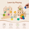 image:imageWoodtoe Rainbow Building Blocks for Toddlers 24 PCS Acrylic Gem Cubes Stacking Blocks Montessori Stacking Toy for 3 4 5 6 Year Old Educational STEM Creative Sensory Toy Gifts for Kids Boys Girls47 PCS Rainbow Building Blocks Set