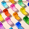 image:imageWoodtoe Rainbow Building Blocks for Toddlers 24 PCS Acrylic Gem Cubes Stacking Blocks Montessori Stacking Toy for 3 4 5 6 Year Old Educational STEM Creative Sensory Toy Gifts for Kids Boys Girls80 PCS Rainbow Blocks Set