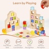 image:imageWoodtoe Rainbow Building Blocks for Toddlers 24 PCS Acrylic Gem Cubes Stacking Blocks Montessori Stacking Toy for 3 4 5 6 Year Old Educational STEM Creative Sensory Toy Gifts for Kids Boys Girls36 PCS Rainbow Blocks Set
