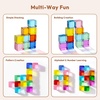 image:imageWoodtoe Rainbow Building Blocks for Toddlers 24 PCS Acrylic Gem Cubes Stacking Blocks Montessori Stacking Toy for 3 4 5 6 Year Old Educational STEM Creative Sensory Toy Gifts for Kids Boys Girls24 PCS Rainbow Stacking Blocks