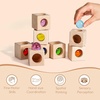 image:imageWoodtoe Rainbow Building Blocks for Toddlers 24 PCS Acrylic Gem Cubes Stacking Blocks Montessori Stacking Toy for 3 4 5 6 Year Old Educational STEM Creative Sensory Toy Gifts for Kids Boys Girls16 PCS Rainbow Ball Blocks Set