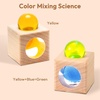 image:imageWoodtoe Rainbow Building Blocks for Toddlers 24 PCS Acrylic Gem Cubes Stacking Blocks Montessori Stacking Toy for 3 4 5 6 Year Old Educational STEM Creative Sensory Toy Gifts for Kids Boys Girls16 PCS Rainbow Ball Blocks Set