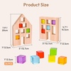 image:imageWoodtoe Rainbow Building Blocks for Toddlers 24 PCS Acrylic Gem Cubes Stacking Blocks Montessori Stacking Toy for 3 4 5 6 Year Old Educational STEM Creative Sensory Toy Gifts for Kids Boys Girls24 PCS Rainbow Blocks Set