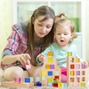image:imageWoodtoe Rainbow Building Blocks for Toddlers 24 PCS Acrylic Gem Cubes Stacking Blocks Montessori Stacking Toy for 3 4 5 6 Year Old Educational STEM Creative Sensory Toy Gifts for Kids Boys Girls36 PCS Rainbow Blocks Set