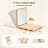 image:imageWoodtoe Tummy Time Mirror for Babies 0180 Adjustable Angle Floor Mirror Baby Mirror with 15 Educational Cards Shatterproof Baby Safe Mirror Toy Montessori Gift for Boy Girl 06 Months