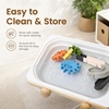 image:imageWoodtoe Water Table for Toddlers 13 Wooden Sand and Water Table with Removable Legs and Wheels Sensory Play Activity Table with Foldable Bin Acrylic Panel amp Water Toy Summer Outdoor Toys for Kids