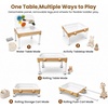 image:imageWoodtoe Water Table for Toddlers 13 Wooden Sand and Water Table with Removable Legs and Wheels Sensory Play Activity Table with Foldable Bin Acrylic Panel amp Water Toy Summer Outdoor Toys for Kids