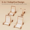 image:imageWoodtoe Wooden Baby Walker 4in1 Montessori Baby Push Walker Adjustable Speed Baby Push Toys Wood Balance Bike Educational Learning to Walk Birthday Toys Gift for Toddler 1 2 3 Year Old