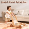 image:imageWoodtoe Wooden Baby Walker 4in1 Montessori Baby Push Walker Adjustable Speed Baby Push Toys Wood Balance Bike Educational Learning to Walk Birthday Toys Gift for Toddler 1 2 3 Year Old