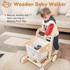 image:imageWoodtoe Wooden Baby Walker Adjustable Speed AntiRollover Push Walker Toy for Babies Learning to Walk Natural Toddler Push and Pull Toys Wagon Montessori Birthday Toy Gift for Boy Girl 1 2 3 YearsWooden Baby Shopping Walker