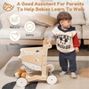 image:imageWoodtoe Wooden Baby Walker Adjustable Speed AntiRollover Push Walker Toy for Babies Learning to Walk Natural Toddler Push and Pull Toys Wagon Montessori Birthday Toy Gift for Boy Girl 1 2 3 YearsWooden Baby Shopping Walker
