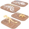 image:imageWoodtoe 2 PCS Dinosaur Sensory Table Inserts DoubleSided Dinosaurs Puzzle for Flisat Trofast 3D Wooden Dinosaur Puzzle Sensory Sand amp Water Table Accessories Science Toys STEM Kits for Kid Age 3