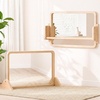 image:imageWoodtoe 3in1 Montessori Mirror with Bar Adjustable Toddler Mirror amp Pull Up Bar Montessori Learning Toy for Baby 618 Months Nursery Mirrors Natural Wood Furniture for Daycare Kids Classroom3in1 Montessori Mirror with Bar