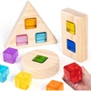 image:imageWoodtoe Large Rainbow Building Blocks for Toddlers 13 16 PCS Jumbo Gem Blocks amp 3 Wooden Shapes Montessori Toys for 1 2 3 Year Old Boy Girl Acrylic Stacking Toy Set 1 2 Year Old Birthday Gifts16 PCS Large Acrylic Blocks Set