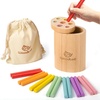 image:imageWoodtoe Montessori Sticks Toys for 13 Year Old 18 Month Old Toys 7 Colors Sorting Learning Toys for Toddlers Wooden Sensory Toys Fine Motor Skills 1 2 3 Year Old Birthday Gift Toy for Boy Girl7 Color Sticks
