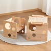 image:imageWoodtoe Montessori Weaning Table and Chair Set Adjustable Toddler Table and Chair Solid Wood Activity Table Ideal for Learning Mealtime and Play Montessori Furniture for Baby Kids Boys Girls 13