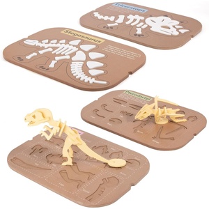 image:imageWoodtoe 2 PCS Dinosaur Sensory Table Inserts DoubleSided Dinosaurs Puzzle for Flisat Trofast 3D Wooden Dinosaur Puzzle Sensory Sand amp Water Table Accessories Science Toys STEM Kits for Kid Age 3