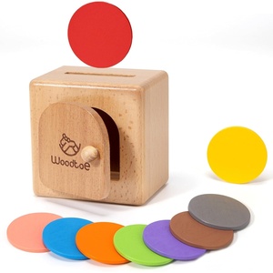 image:imageWoodtoe Montessori Coin Box Object Permanence Box Wooden Color Sorting Toy Montessori Toys for 1 Year Old Educational Sensory Fine Motor Toy Developmental Toy Gift for Baby Toddler Boy Girl 13