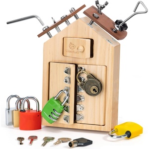 image:imageWoodtoe Montessori Lock and Key Toy Set for Kids Educational Lock Set Keys Wooden Montessori Materials for 3 4 5 6 Year Old Preschool Home Classroom STEM Learning Birthday Toy Gift for Toddlers 36Lock and Keys with Screwdriver