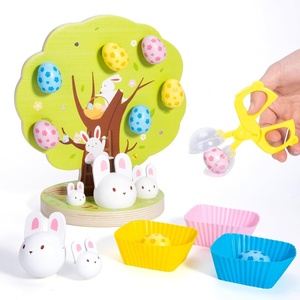 image:imageWoodtoe Montessori Toys for 3 4 5 6 Year Old Pumpkin Picking Magnetic Leaves Tree Toy Toddler Fine Motor Skill Toy Wooden Sensory Color Sorting Toys Autumn Pumpkin Toy Birthday Gifts for Kids 36Easter Eggs Picking