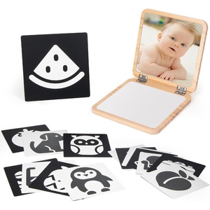 image:imageWoodtoe Tummy Time Mirror for Babies 0180 Adjustable Angle Floor Mirror Baby Mirror with 15 Educational Cards Shatterproof Baby Safe Mirror Toy Montessori Gift for Boy Girl 06 Months