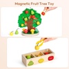 image:imageWoodtoe Montessori Toys for 3 4 5 Year Old Fall Acorn Harvest Tree ToyApple Picking