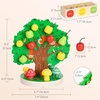 image:imageWoodtoe Montessori Toys for 3 4 5 Year Old Fall Acorn Harvest Tree ToyApple Picking