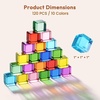 image:imageWoodtoe 64 PCS Rainbow Building Blocks for Kids Acrylic Gem Block Ages 36120PCS Rainbow Blocks