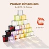 image:imageWoodtoe 64 PCS Rainbow Building Blocks for Kids Acrylic Gem Block Ages 3624 PCS Unique Color Blocks
