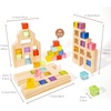 image:imageWoodtoe 64 PCS Rainbow Building Blocks for Kids Acrylic Gem Block Ages 3636 PCS Rainbow Blocks Set