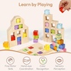 image:imageWoodtoe 64 PCS Rainbow Building Blocks for Kids Acrylic Gem Block Ages 3636 PCS Rainbow Blocks Set