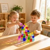 image:imageWoodtoe 64 PCS Rainbow Building Blocks for Kids Acrylic Gem Block Ages 3664 PCS Rainbow Blocks