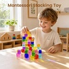 image:imageWoodtoe 64 PCS Rainbow Building Blocks for Kids Acrylic Gem Block Ages 3664 PCS Rainbow Blocks