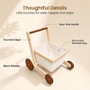 image:imageWoodtoe Wooden Baby Walker Sit to Stand Baby Doll Stroller for Boys Girls